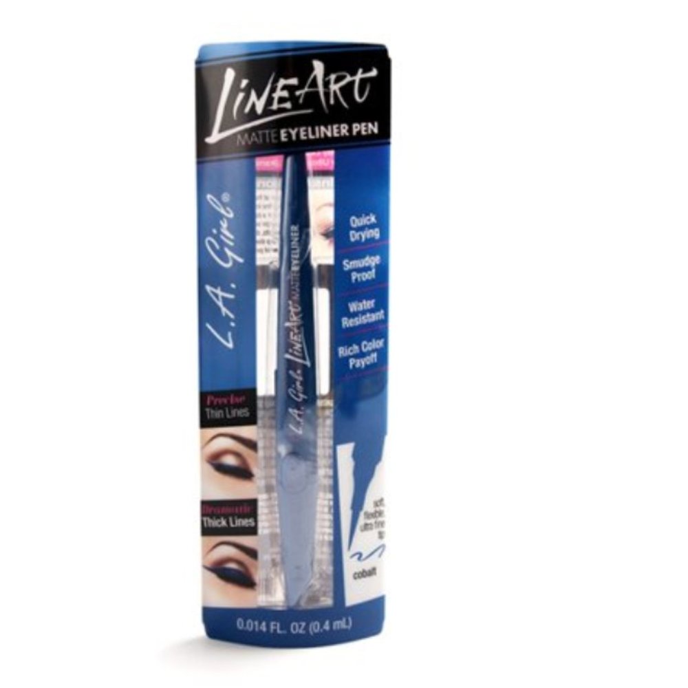 L.A. Girl Cobalt Line Art Matte Eyeliner NEW